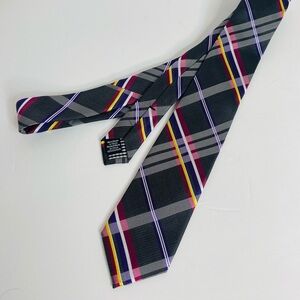 Plaid Silk Preppy Narrow Skinny Ben Sherman Tie 59”